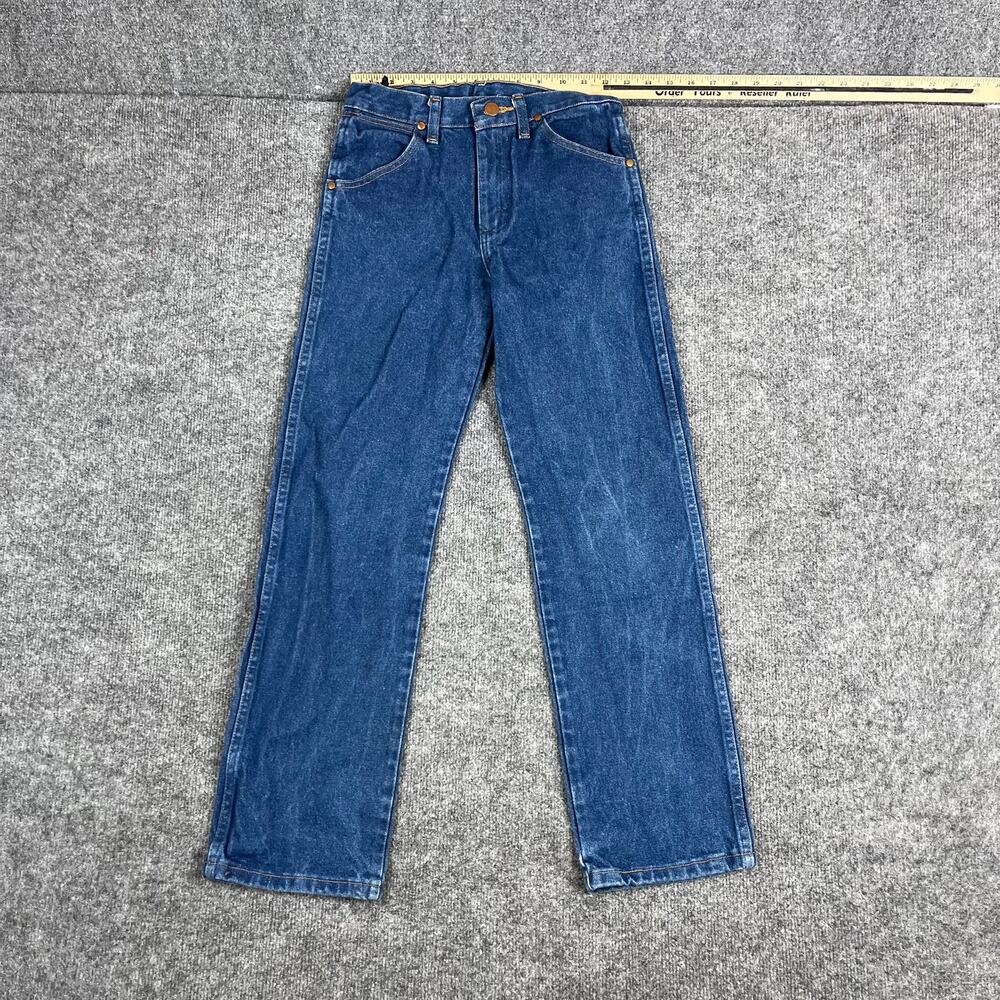 Wrangler Jeans Kids Size 12 Blue Straight Leg‎ Classic Denim Pants Western